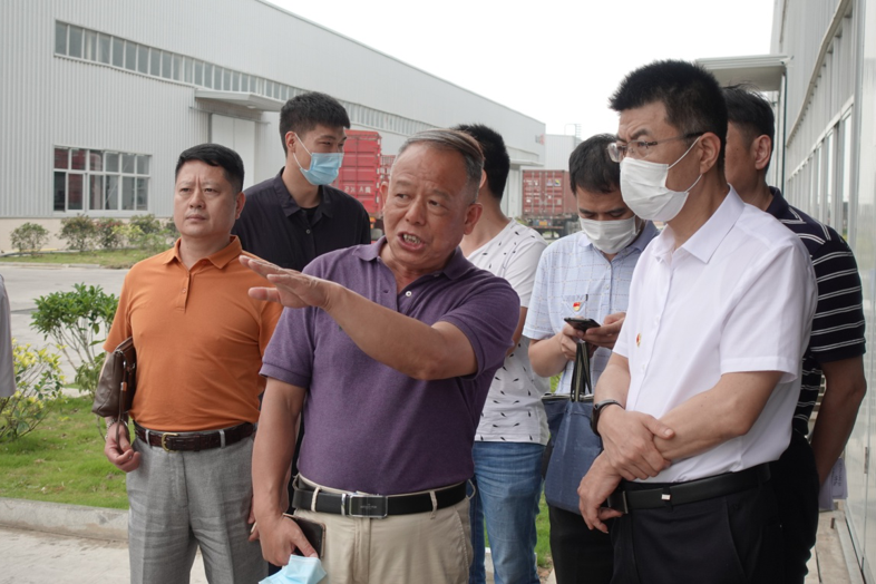 福建省工信厅副厅长陈传芳一行领导 莅临友谊新材料科技工业园参观调研